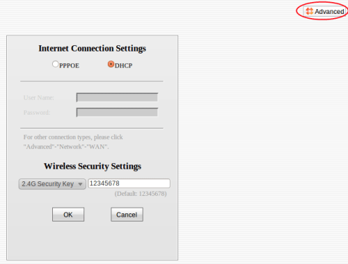 Tenda Internet Connection Settings